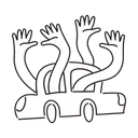 Free White Line Go By Car Illustration Road Trip Car Journey Icon