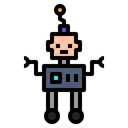 Free Artificial Robot Intelligence Icon