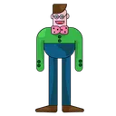 Free Robot Man Wearing Bow Tie  Icon