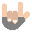 Free Rock Hand Gesture On Icon