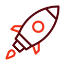 Free Rocket Spaceship Launch Icon