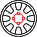 Free Roda De Carro Rodas De Liga Leve Pneu De Carro Ícone