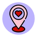 Free Romantic Location  Icon