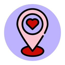 Free Romantic Location  Icon