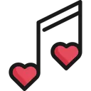 Free Note Heart Music Icon