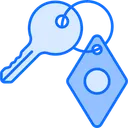 Free Room Key Hotel Key Keychain Icon