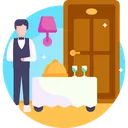 Free Room Service Icon