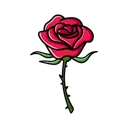 Free Rose Saint Valentin Amour Icon