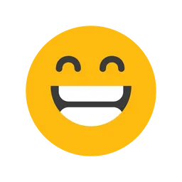 Free Rosto sorridente com olhos grandes Emoji Ícone