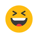 Free Rosto Sorridente E Semicerrado Emocao Emoticon Ícone