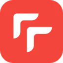 Free Roter Fluss  Symbol