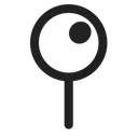 Free Pushpin High Contrast Icon