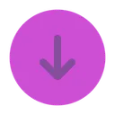 Free Round arrow down  Icon