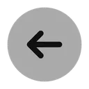Free Round Arrow Left Icon