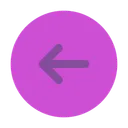 Free Round arrow left  Icon
