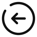 Free Round arrow left  Icon