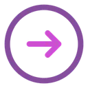 Free Round Arrow Right Icon