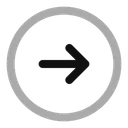 Free Round arrow right  Icon