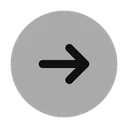 Free Round Arrow Right Icon