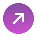 Free Round Arrow Right Up Right Arrow Up Arrow Icon