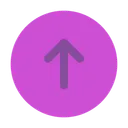 Free Round arrow up  Icon