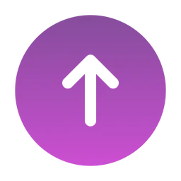 Free Round arrow up  Icon