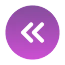 Free Round Double Alt Arrow Left アイコン