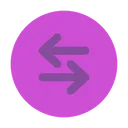 Free Round sort horizontal  Icon