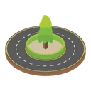 Free Roundabout Traffic Circle Road Junction Icon