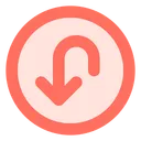 Free Rounded Down Arrow Icon