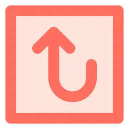 Free Rounded up arrow  Icon