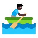 Free Rowing Boat Flat Icon