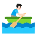 Free Rowing Boat Flat Icon