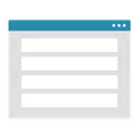 Free Rows Layout Design Icon