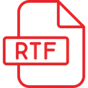 Free Rtf file  Icon