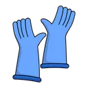 Free Rubber Gloves Gloves Protection Icon