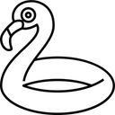 Free Rubber Ring Outdoor Float Icon