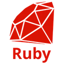Free Ruby Plain Wordmark Icon