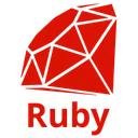 Free Ruby Plain Wordmark Icon