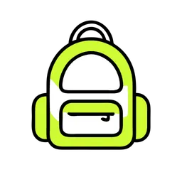 Free Rucksack  Symbol