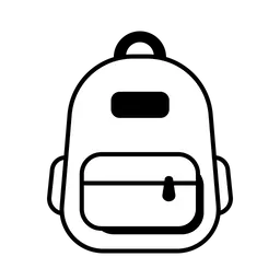 Free Rucksack  Symbol