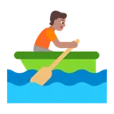 Free Rudern Boot Flach Symbol