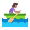 Free Rudern Boot Flach Symbol