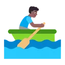 Free Rudern Boot Flach Symbol