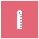 Free Ruler Geometry Scale Icon