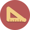 Free Ruler triangle  Icon