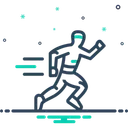 Free Running Race Man Icon