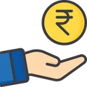 Free Rupee Donation Cash Icon