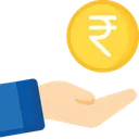 Free Rupee Donation Cash Icon