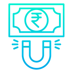 Free Rupees attract  Icon